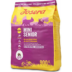 Josera - Alimentation pour Chiens - 900 g - Mini Senior - Saumon - Animaux Seniors de Petite Taille - sans céréales - Apporte de la vitalité - Aide à la Denture