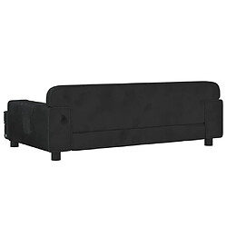 Acheter vidaXL Canapé pour enfants noir 90x53x30 cm velours