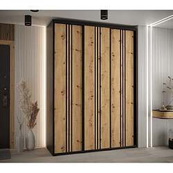 Abiks Meble Armoire DAVOS 6 À Portes Coulissantes 235,2/170/60 3 Portes