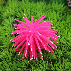 Wewoo Décoration aquarium rose 3 PCS Articles TPR Simulation Sea Urchin Ball Corail avec Point, Taille: L, Diamètre: 13cm