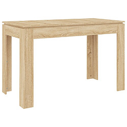 vidaXL Table à manger Chêne sonoma 120x60x76 cm Bois d'ingénierie