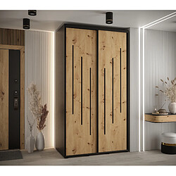 Abiks Meble Armoire DAVOS 8 À Portes Coulissantes 235,2/130/45 2 Portes