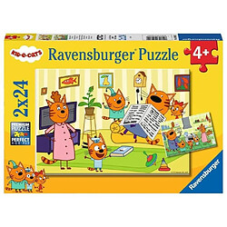 Acheter Ravensburger Puzzles 2x24 p - A la maison avec les Kid-E-Cats