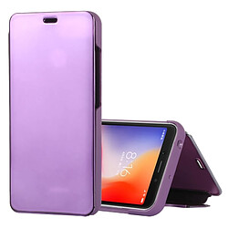 Wewoo Coque Housse en cuir pour miroir Xiaomi Redmi 6 avec support Violet