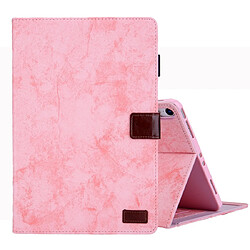 Wewoo Housse Étui Coque Pour iPad Pro 11 pouces 2018 Etui à rabat horizontal en cuir de style professionnel avec support et fente cartecadre photo et fonction veille / réveil rose