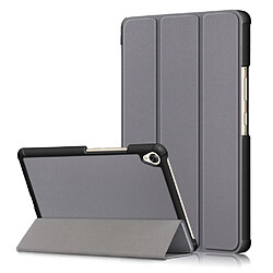 Etui en PU triple pli avec support gris pour votre Huawei MediaPad M6 8.4 pouces