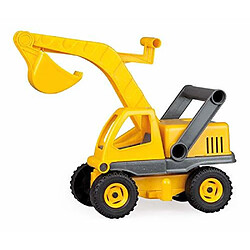 Lena Eco Active Excavator Toy for Kids Made Out of A Plastic-Wood-Compound with Wooden Smell Galvanised Steel Axles Lockable Excavator Length 35 cm