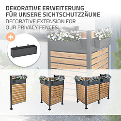 Acheter ML-Design Bac à Fleurs à Suspendre, Acier, 50x12x15 cm, Anthracite, avec Support, Jardinière Rectangulaire Suspendue, Pot de Balcon Patio Terrasse, Résistant aux intempéries, Récipient Design Moderne