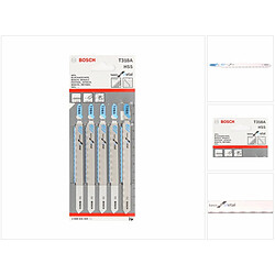 Lames de scie sauteuse Bosch T 318 A Basic for Metal