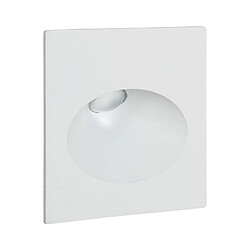 Avis Ledkia Balise Extérieure Murale LED Encastrable 3W Carrée Coney Blanche Blanc chaud 2700K