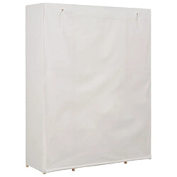 Avis vidaXL Garde-robe Blanc 135 x 40 x 170 cm Tissu