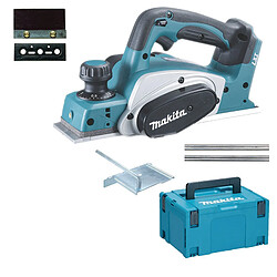 Makita Raboteuse à main sans cordon 82 mm 18 V Bleu et noir