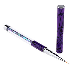 Polygel Liner Art Liner Pinceau Gel UV Acrylique Peinture Vernis Stylo Violet