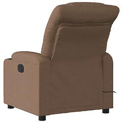 Avis vidaXL Fauteuil de massage inclinable Marron Tissu