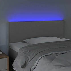 Avis Maison Chic Tête de lit scandinave à LED,meuble de chambre Gris 80x5x78/88 cm Similicuir -MN58239