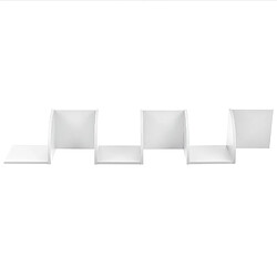 Helloshop26 Étagère murale design rétro blanc mat 13 03_0001726