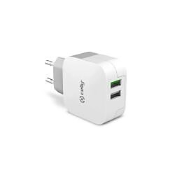 Celly TC2USBTURBO chargeur d'appareils mobiles Blanc Intérieure