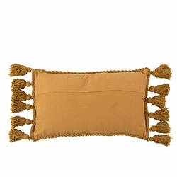 Paris Prix Coussin Déco à Pompons Floche 30x60cm Ocre