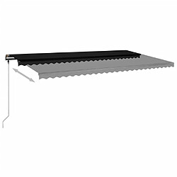 Acheter vidaXL Auvent manuel rétractable sur pied 600x350 cm Anthracite