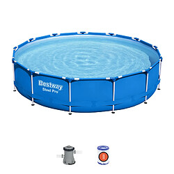 Piscine Hors-sol Tubulaire Bestway Steel Pro 396x84 cm Épurateur à Cartouche de 2 006 L/H