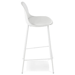 Avis Alterego Tabouret snack mi-hauteur 'COOKIE MINI' blanc style industriel