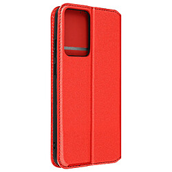 Avizar Housse pour Xiaomi 13 Lite Clapet Magnétique Porte-carte Support vidéo Rouge