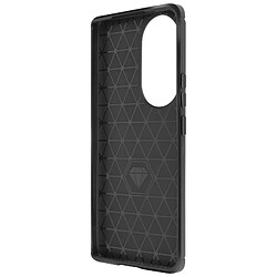 Avizar Coque pour Honor 90 Flexible Effet Carbone Antichoc Classic Carb Noir