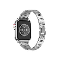 Eko Bracelet pour Apple Watch 38/40/41mm en acier inoxydable Strass Argent