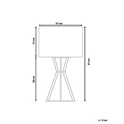 Avis Beliani Lampe de table noir CARRION