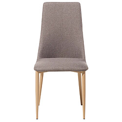 Acheter Beliani Chaise de salle à manger CLAYTON Set de 2 Tissu Taupe