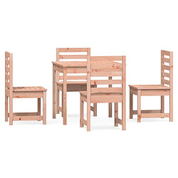 vidaXL Ensemble à manger de jardin 5 pcs bois massif Douglas