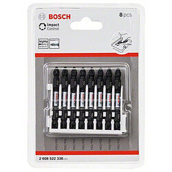 Bosch Set d?embouts de vissage Impact Control, 8 pièces, PZ2, 65 mm - 2608522338