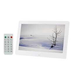 Wewoo Cadre photo numérique blanc 10.1 pouces HD grand écran avec support et télécommande, Allwinner E200, réveil / lecteur MP3 / MP4 / Movie