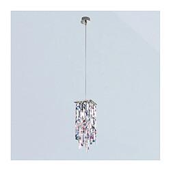 Luminaire Center Suspension Prisma 1 ampoule Chrome