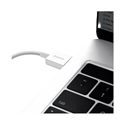 Acheter Baseus Câble de Charge et Transfert USB-Lightning Rapide 2,4A 1m Rapide Blanc