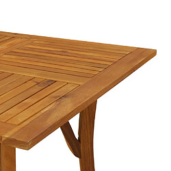 Maison Chic Table de jardin | Table d'extérieur 150x90x75 cm Bois d'acacia solide -GKD44287 pas cher