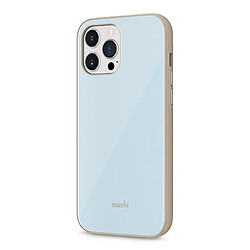 Moshi iGlaze - Coque Hybride Premium pour iPhone 13 Pro Max (système SnapTo) (Bleu Adriatique)