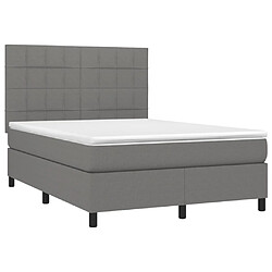 Avis Sommier à lattes,Cadre à lattes de lit et matelas et LED pour Adulte Gris foncé 140x200 cm -MN68886