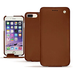 Housse cuir Apple iPhone 7 Plus - Rabat vertical - Marron ( Nappa - Pantone #8B4720 ) - NOREVE