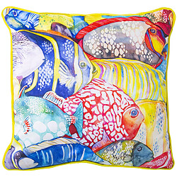 Coussin Alexandra House Living Multicouleur Textile 45 x 45 cm