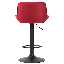 Non Tabouret de bar Lentini tissu noir pas cher