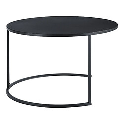 Avis Helloshop26 Lot de 2 tables basses noires 03_0008530