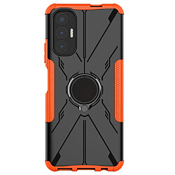 Coque en TPU anti-chute, 2-en-1 avec béquille pour votre Tecno Pova 3 4G - orange