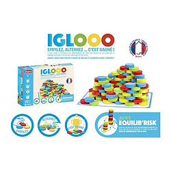 Iglooo 100 Pieces - JEUJURA - Jeu d'Adresse et de Logique avec Palets et Tapis, Regles des Jeux Incluses