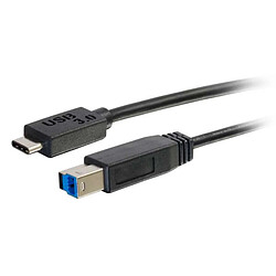 Cables To Go C2G USB 3.0, C - Standard B, 2m câble USB USB C USB B Noir pas cher