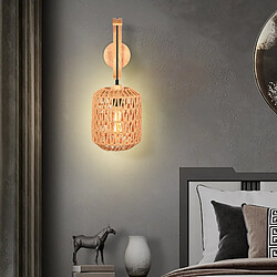 Avis Stoex 2X Applique Murale Cage Intérieure Lampe Murale Rétro Lampe Murale Tissée En Corde De Chanvre Applique Murale Moderne Pour Chambre Salon Cuisine Café