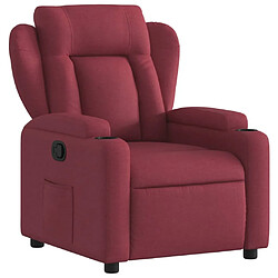 Maison Chic Fauteuil inclinable,Fauteuil luxe de relaxation Rouge bordeaux Tissu -MN72132