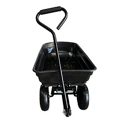 AXI AG75 Dump Truck / Charrette de jardin avec basculeur Noir | Chariot de transport de jardin 75 litres / Max 250 kg. pas cher