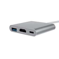 Avis Ansonic Adaptateur Convertisseur 3 en 1 USB Type-C mâle vers HDMI + USB Type-C + USB 3.0 Type-A Femelle 0,2 m