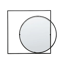 Beliani Miroir AUXY 70 cm Noir